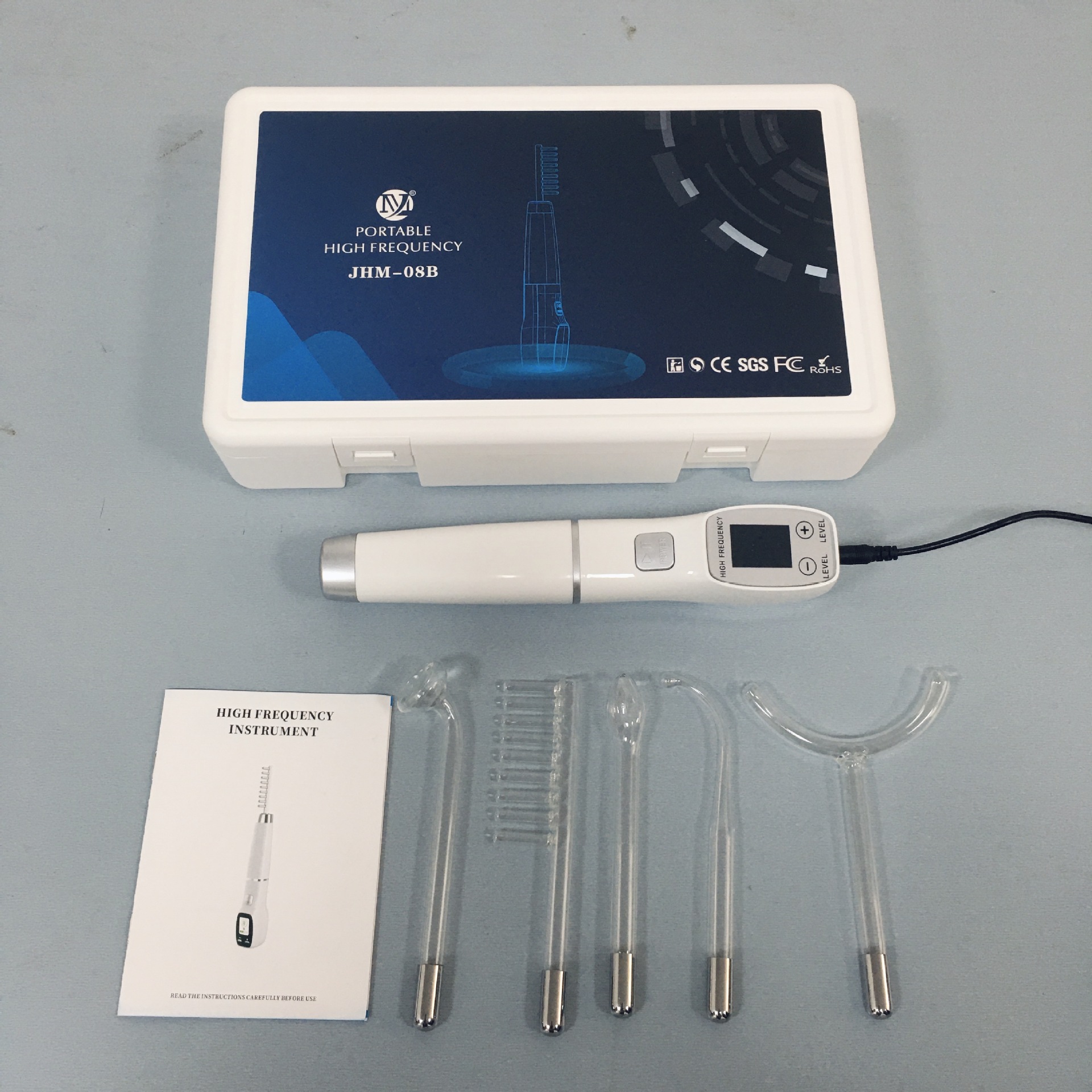 Home Use 5 in 1 High Frequency Wand Anti-inflammatory for Acne Treatment
