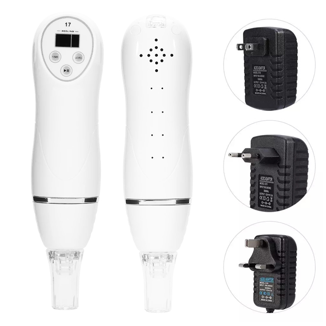 Blackhead Remover Multi-Voltage Vacuum Skin Scrubber with Dermabrasion ABS Material CE Certified for Face Care