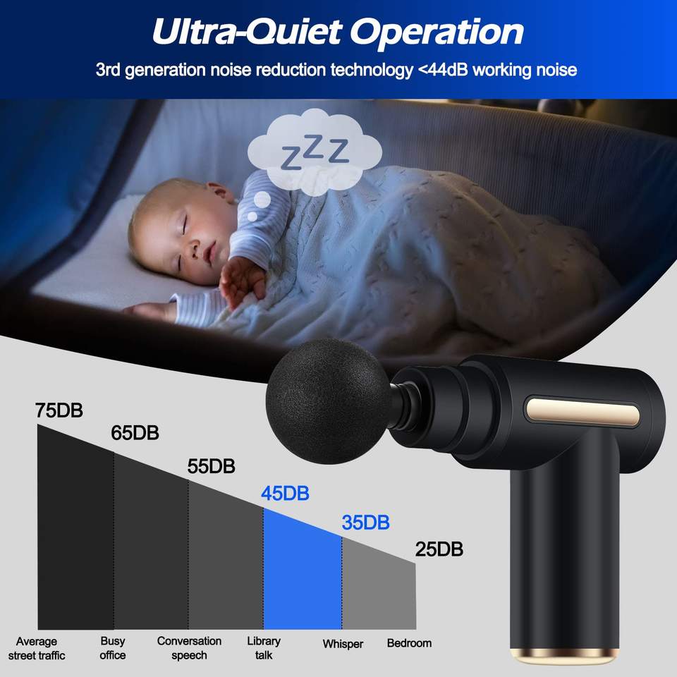 Muscle Stimulator Deep Tissue Facial Massager Body Massage Gun For Body Relaxation Slimming Shaping