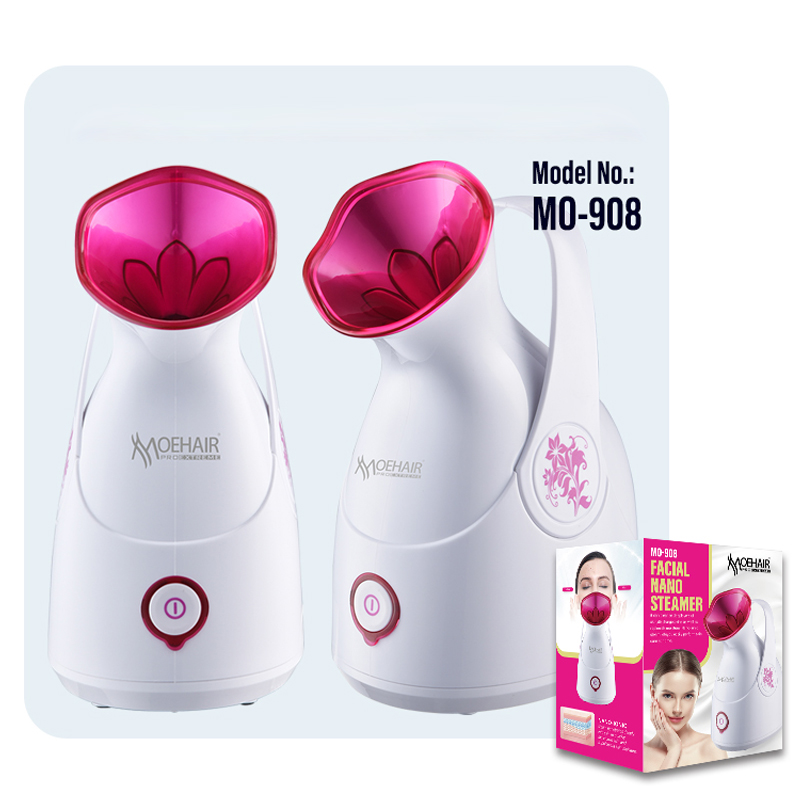Moehair Facial Steamer Face Humidifier Steamer Nano Ionic Face Warm Mist Steamer For Salon Face Home Sauna SPA