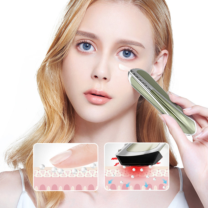 Customize Logo Cordless Warm Compress Eye Massage Wand Portable USB Rechargeable Mini Eye Beauty Massage Stick