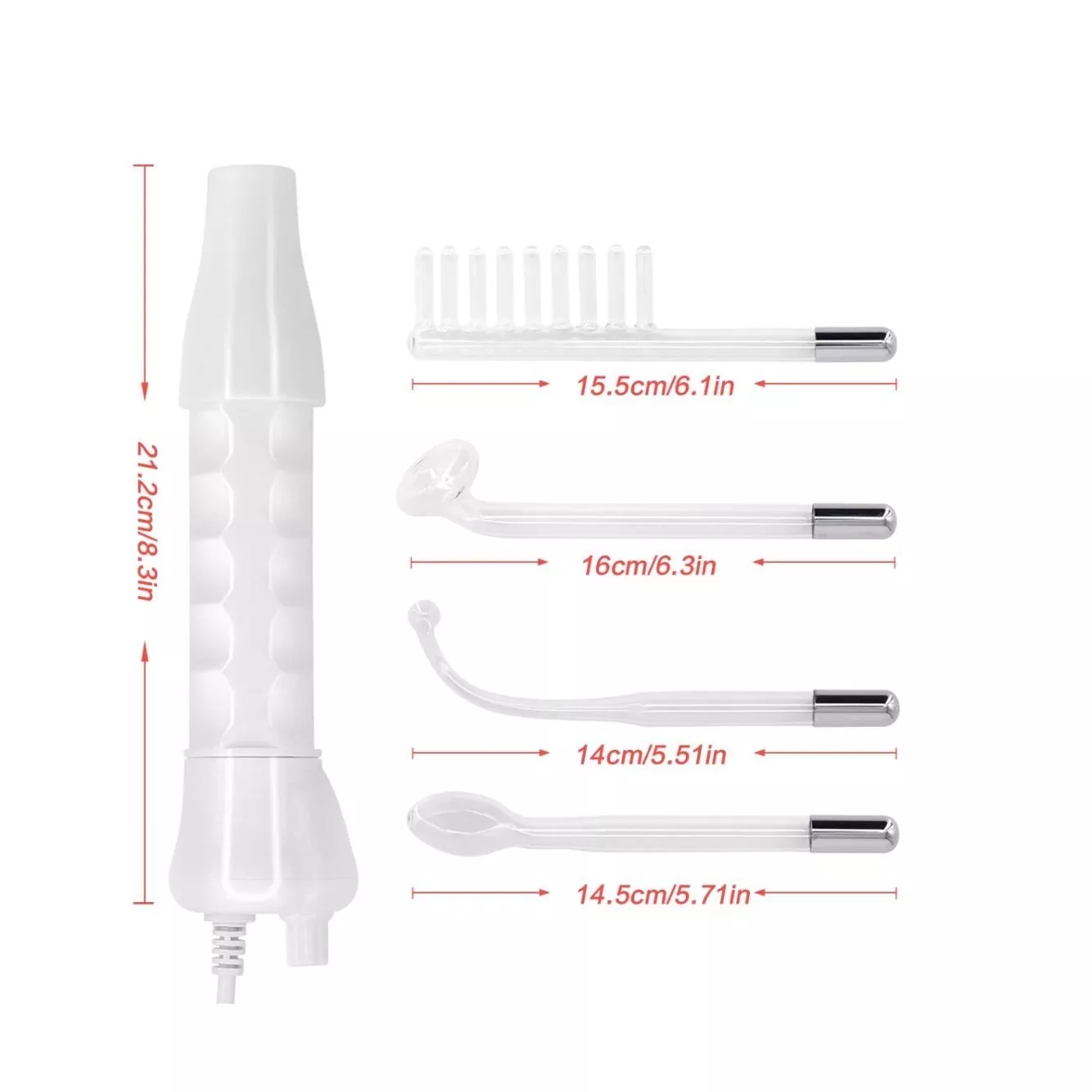 Professional Portable Handheld Acne Treatment Facial Lift Skin Tightening High Frequency Skin Therapy Machine Skin Therapy Wand