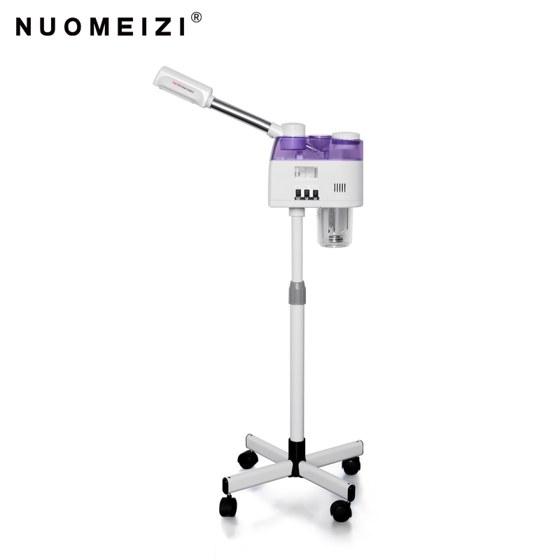 Face Steaming Device 2 in 1 Nano Ionic Hot Professional Spa Luxury Stand Ozone Steam Manual Facial Machine Steamer