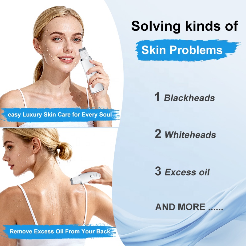 Skin Scrubber For The Face Blackhead Remover With 3 Modes Facial Wash Spatula Skin Cleanser For Facial Cleansing Device