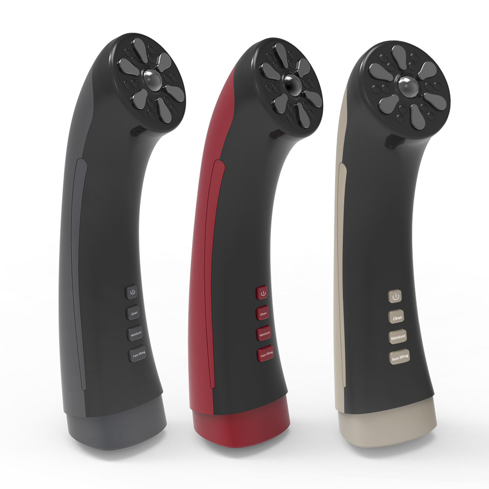 4-in-1 Facial Massager for Face &amp; Neck Skin Rejuvenation Lifting &amp; Tightening Reduces Wrinkles &amp; Puffiness Enhances Infusion