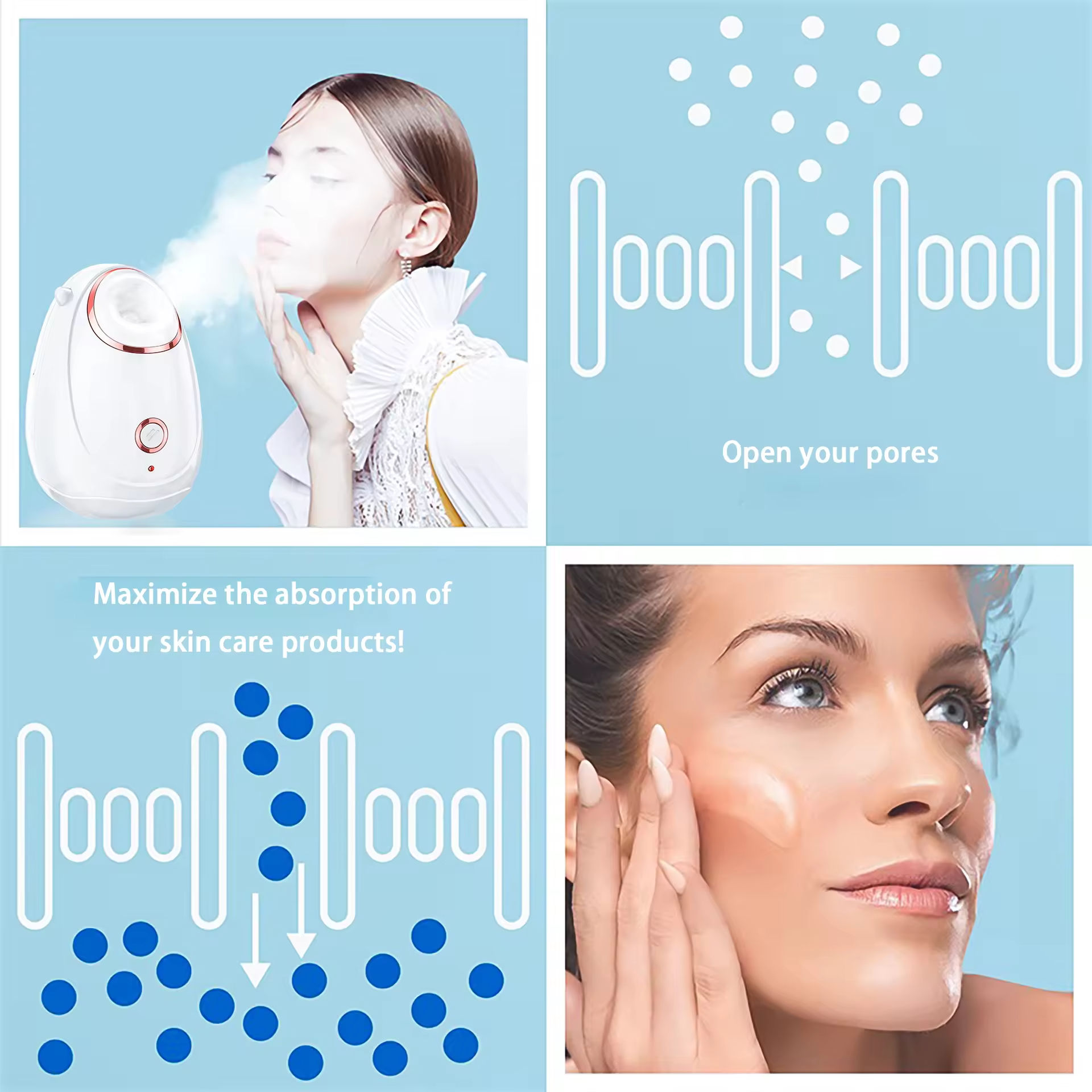 YOUXIN RTS Nano Technology Ionic Facial Steamer with Deep Cleansing &amp; Nourishing Features for Commercial &amp; Home Use