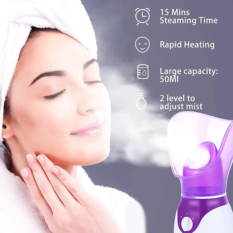 Nano Ionic Facial Steamer For Home Use OEM Wholesale Portable Facial Steamer Electric Hydrating Face Steamer Nano Mist Sprayer
