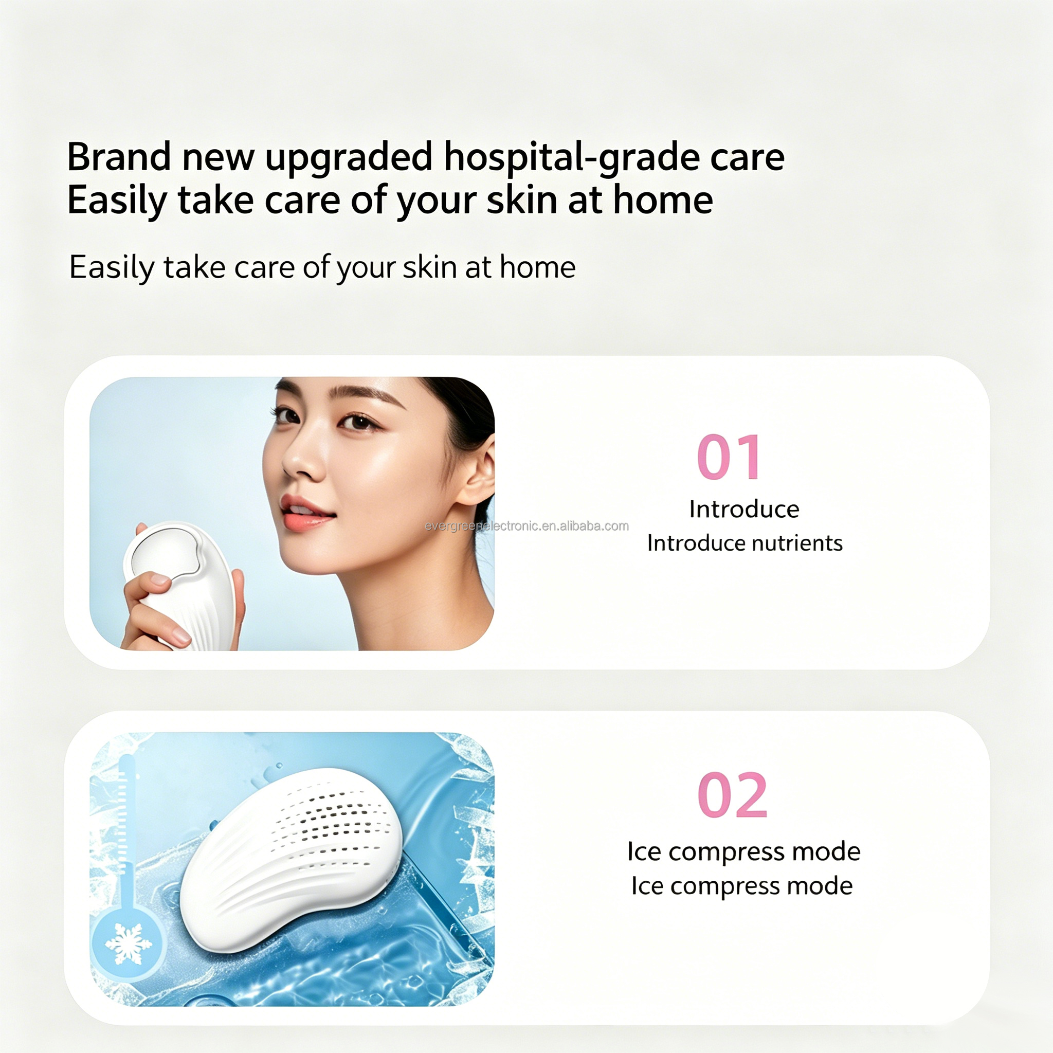 Wholesale Hot and Cold Facial Beauty Device Face Lifting Massager Cold Hot Facial Hammer