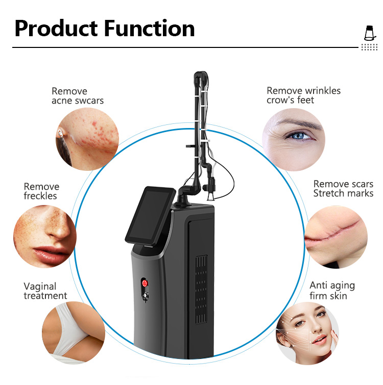 2 In1galss Metal Co2 Laser Cutting Machine Skin Resurfacing Co2 Fractional Laser Machine Vaginal Skin Tightening Machine