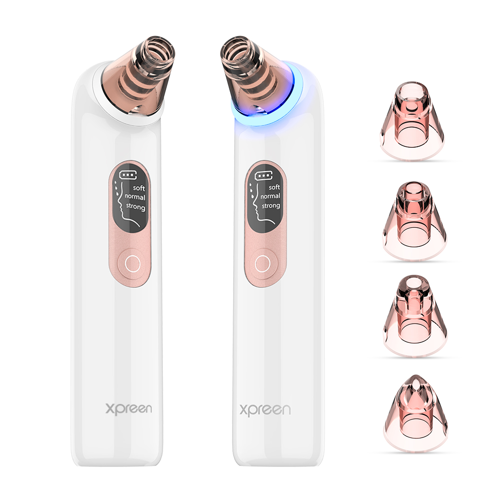 Electric Small Bubble Blackhead Suctioner Vacuum USB Rechargeable Hydro Dermabrasion Facial Water Cycle Blackhead Extractor Tool