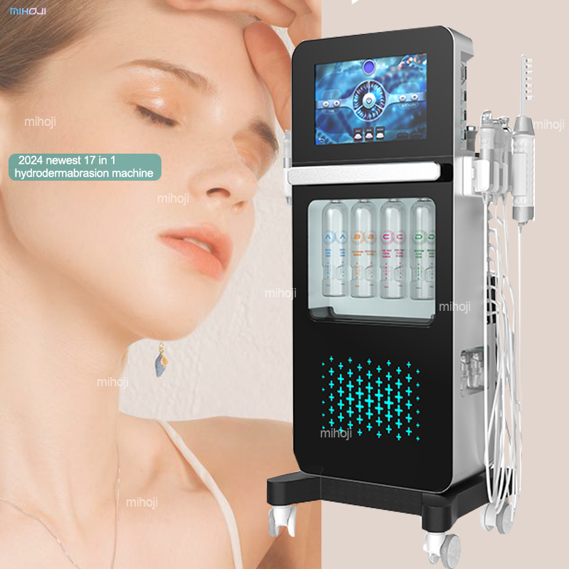 Multifunctional Hydro Facial Machine Blackhead Removal 17 In 1 Hydra Machine Skin Care Hydrodermabrasion Facial Machine