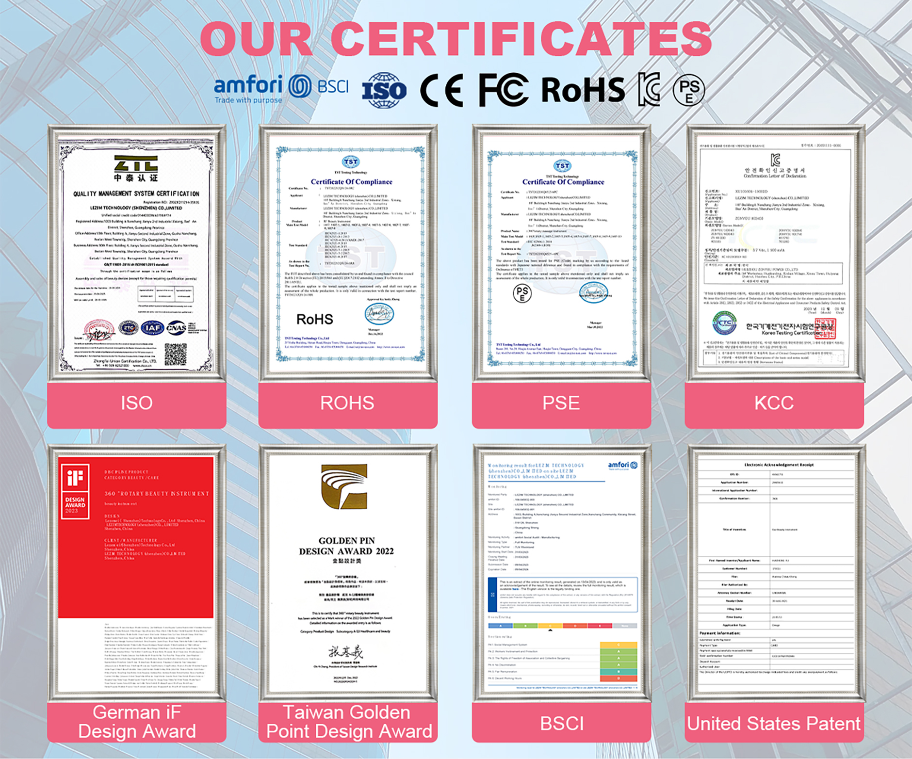 Product Certifications