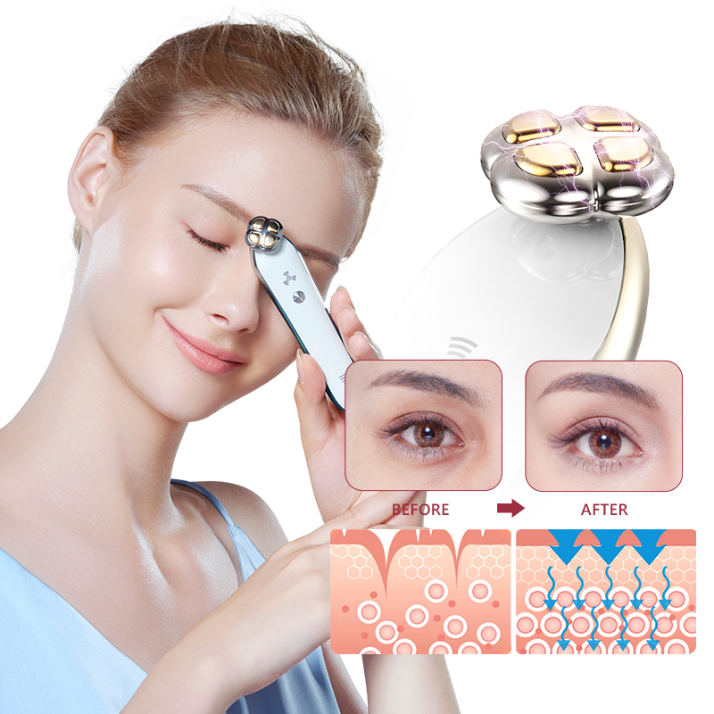 Custom Logo Wholesale 3 Levels Electric Galvanic Eye Care Massager Beauty Pen for Men and Women