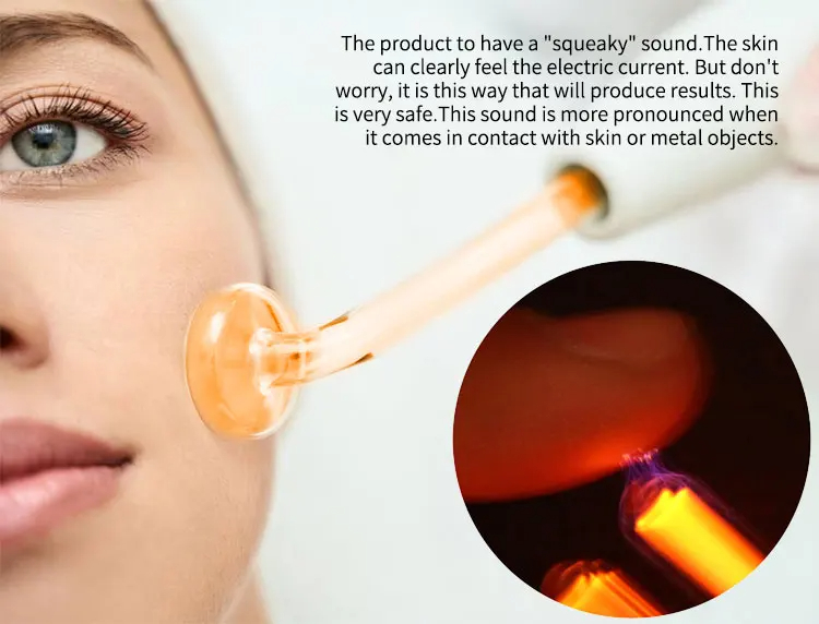 Hot Sell High Frequency Facial Machine Electrotherapy Wand Neon + Argon Wands Remove Wrinkles Inflammation Acne Skin Care Device