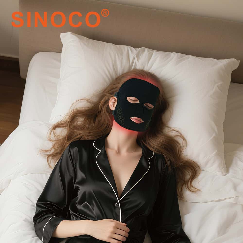 Latest Medical Silicone LED Facial Mask Red&amp;Infrared Light Therapy for Face Treatment Pain Relief Facial Beauty Care Home Use