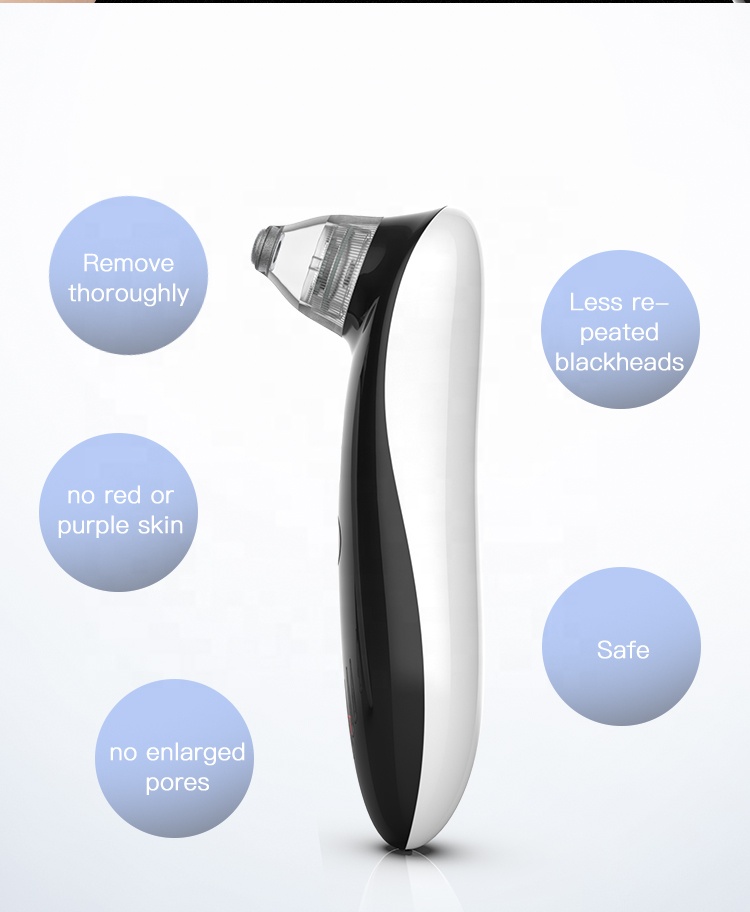 Facial Blackhead Removal Tool Vacuum Device for Acne Treatment Nose Head Application