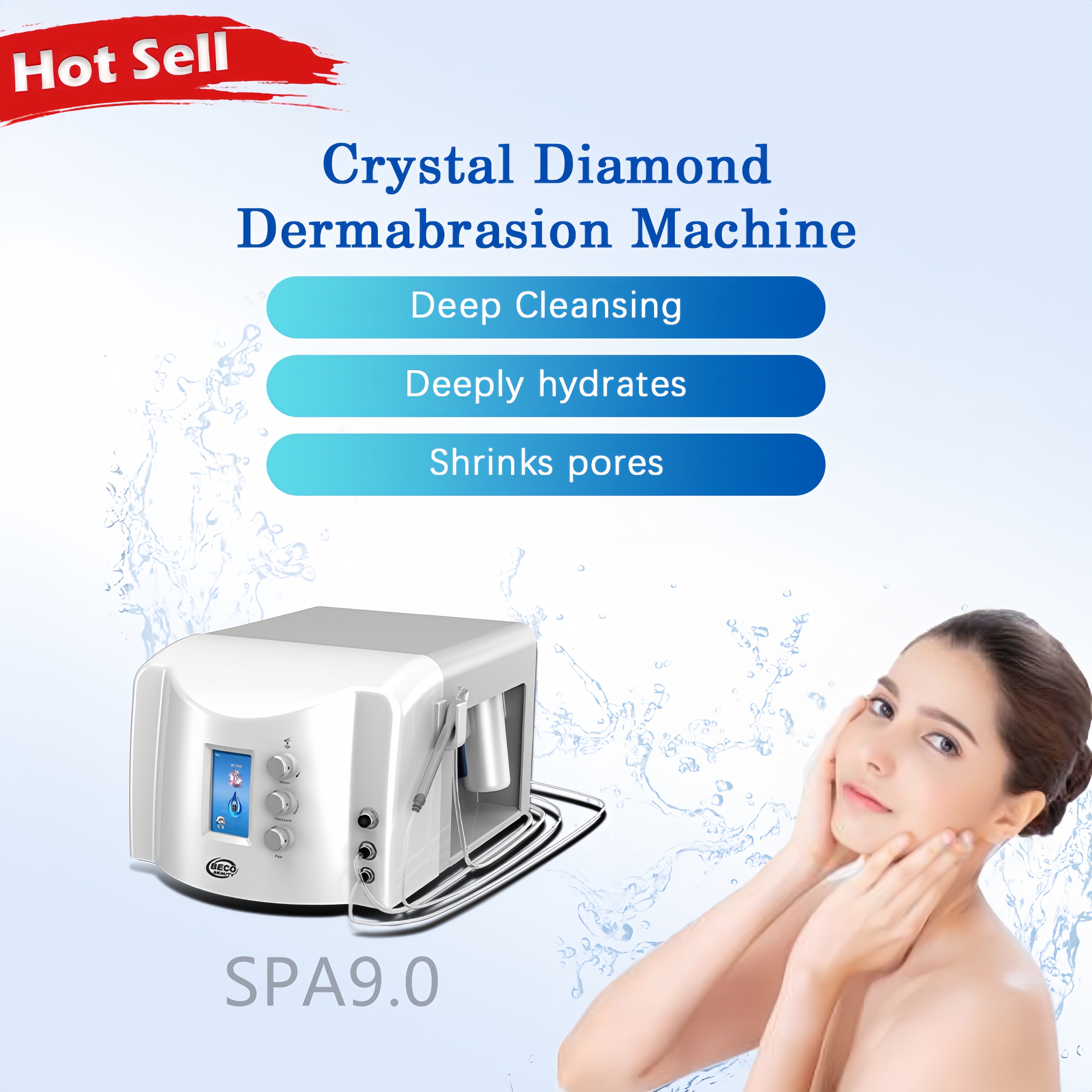 2024 Professional 2 in 1 Skin Diamond Dermabrasion Small Bubble Machine Diamond Peel Microdermabrasion Diamond Peeling Machine