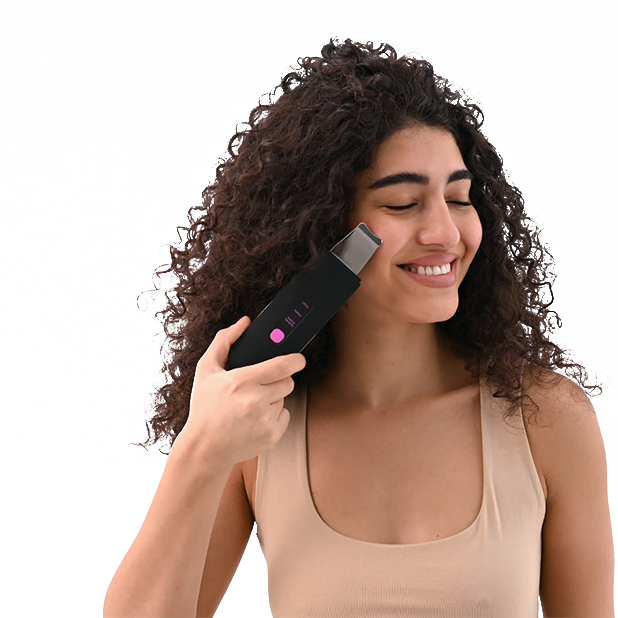 2025 Hot Selling Ultrasonic Skin Scrubber Ion Deep Cleansing Face Spatula With Spray Moisturizer For Body &amp; Nose Peeling Facial