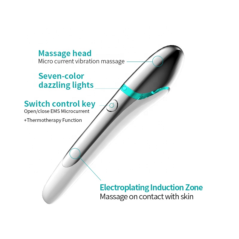 Facial Vibrating Rotating Massager Oem Electric Ion Eye Massager Pen Anti Aging Wrinkle Eye Massager Stick
