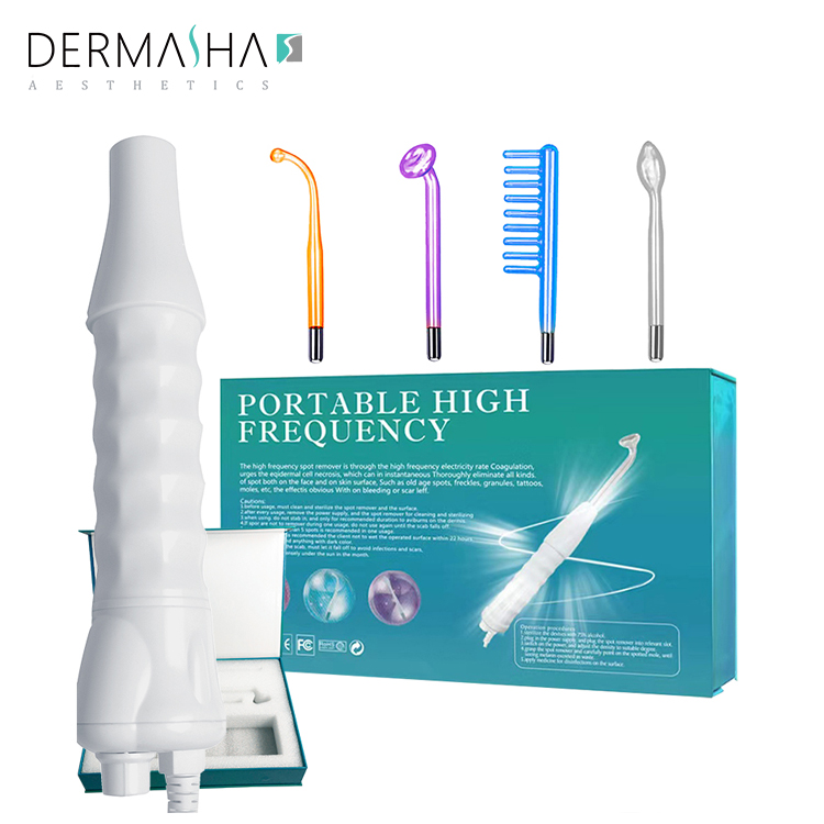 High Frequency Beauty Equipment Skin Acne Scar Removal Wand Portable Facial Skin Care Wrinkle Reducing Electrotherapy Machine