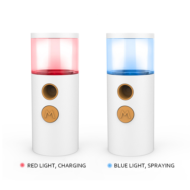 Hot Sale High Quality Factory Price Portable Handy LED Light Ionic Facial Steamer Nano Mist Sprayer