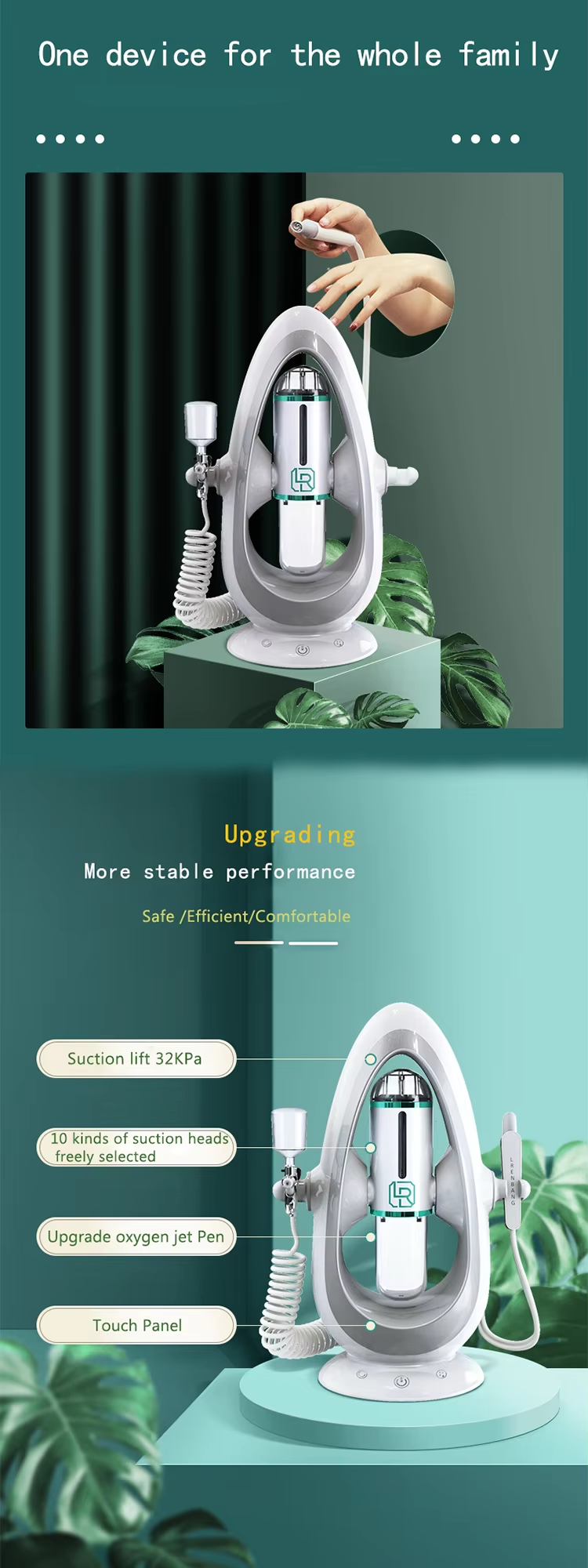 Small Bubble Hydra Dermabrasion Microdermabrasion Oxygen Jet Portable Beauty Device Facial Cleansing Skin Rejuvenation Blackhead