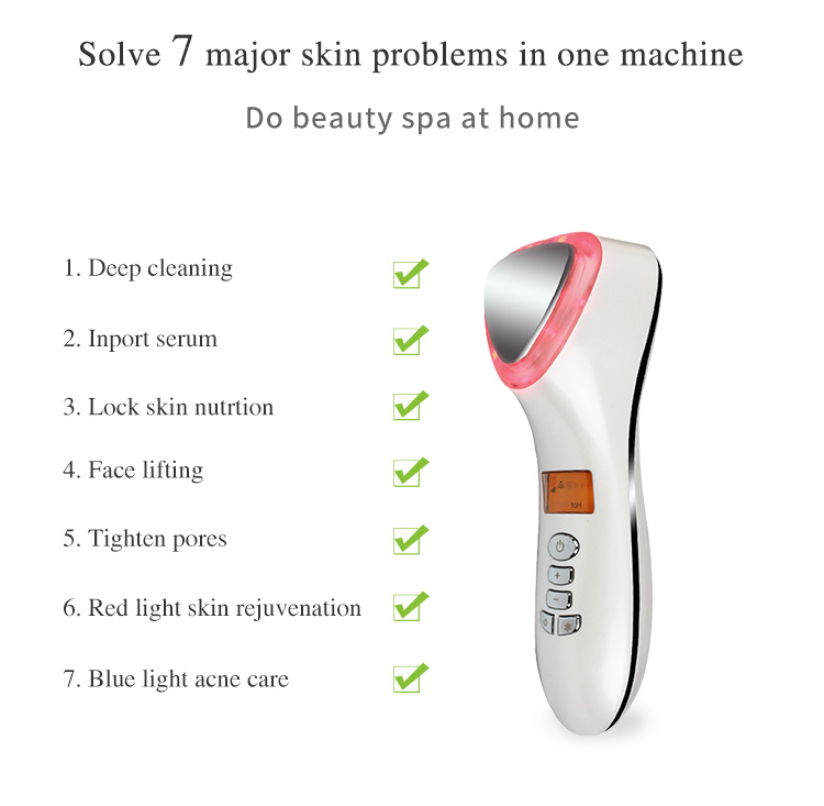 Intelligent Facial Massage Machine Beauty Salon Skin Care Device Warm/Cool Function Wrinkle Remover Derma Rolling System