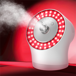 Professional Home Use Nano Ionic Electric Facial Steamers with 4 Color LED Light Therapy Electric Facial Mist Sprayer
