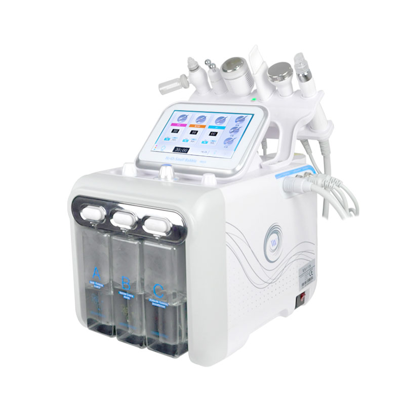 Hydro 6 in 1 Small Bubble H2O2 Hydrogen Oxygen Jet Beauty Device Skin Cleansing Dermabrasion Facial Machine