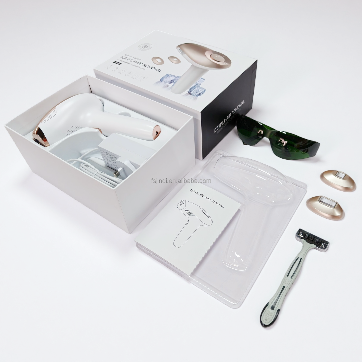 Performance 2.0 IPl Hair Removal Device With Ice Touch Technology,999,999 Pulses, 3-in-1 Function, 9 Energy Levels, Gold