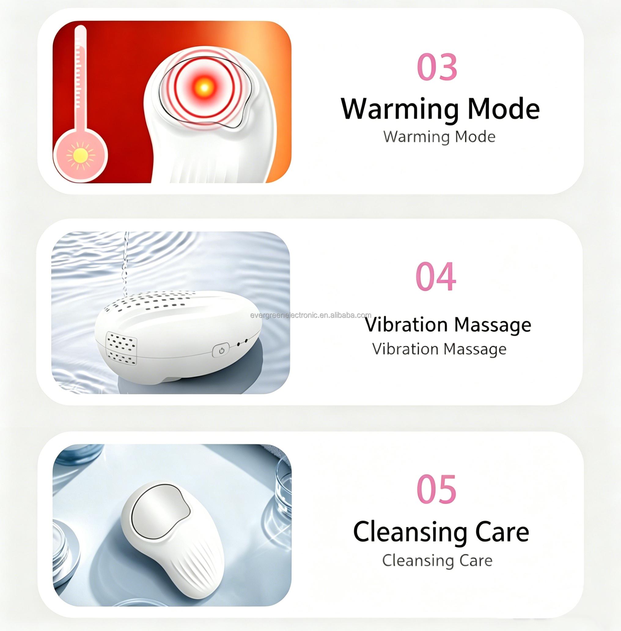 Wholesale Hot and Cold Facial Beauty Device Face Lifting Massager Cold Hot Facial Hammer