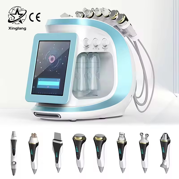 ABS Desktop Diamond Dermabrasion Machine Smart Ice Blue II Water Hydra Oxygen Skin Analysis Easy Portability