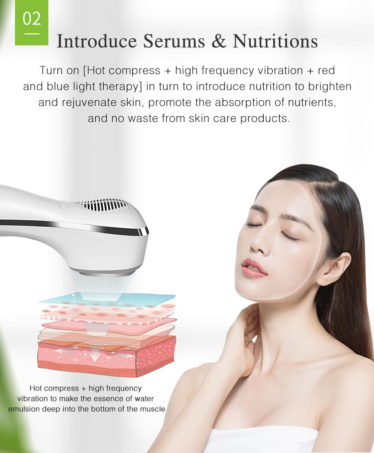 Intelligent Facial Massage Machine Beauty Salon Skin Care Device Warm/Cool Function Wrinkle Remover Derma Rolling System