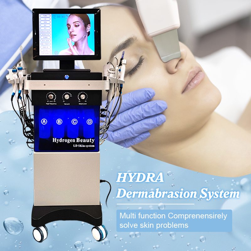 14 In 1 Oxygen Jet Diamond Peeling Deep Cleaning Facial Machine Water Facial Micro Dermabrasion Hydrodermabrasion Facial Machine