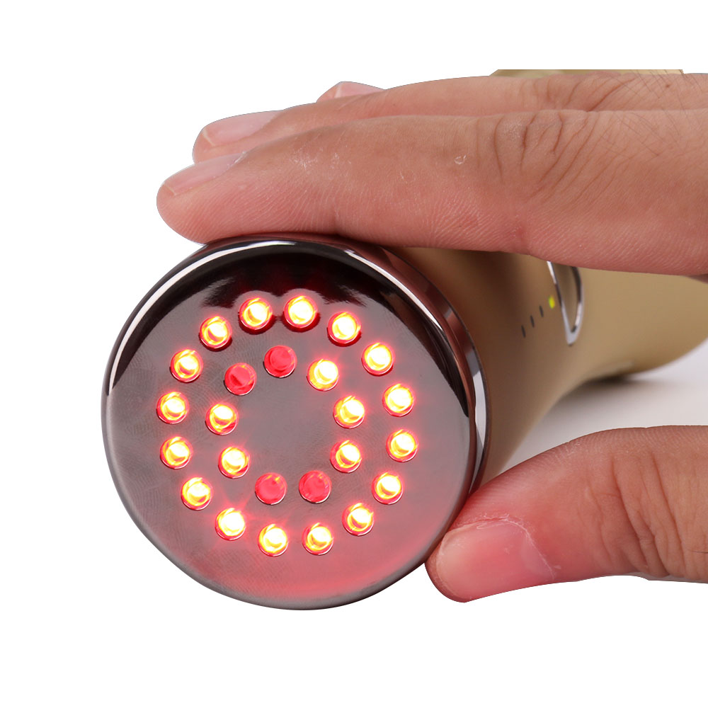 Anti Aging Wrinkle Removal Skincare Wand Toning Facial Lifting Massager Tool Reduce Red Light Photon Light Therapy Device