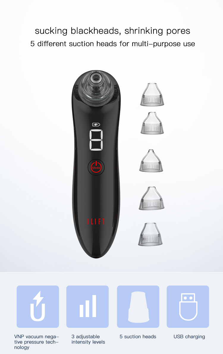 2025 Hot Products Portable Whitehead Remover Pore Cleansing Tool Electric Vacuum Suction Blackhead Cleansing Device Pore Cleaner