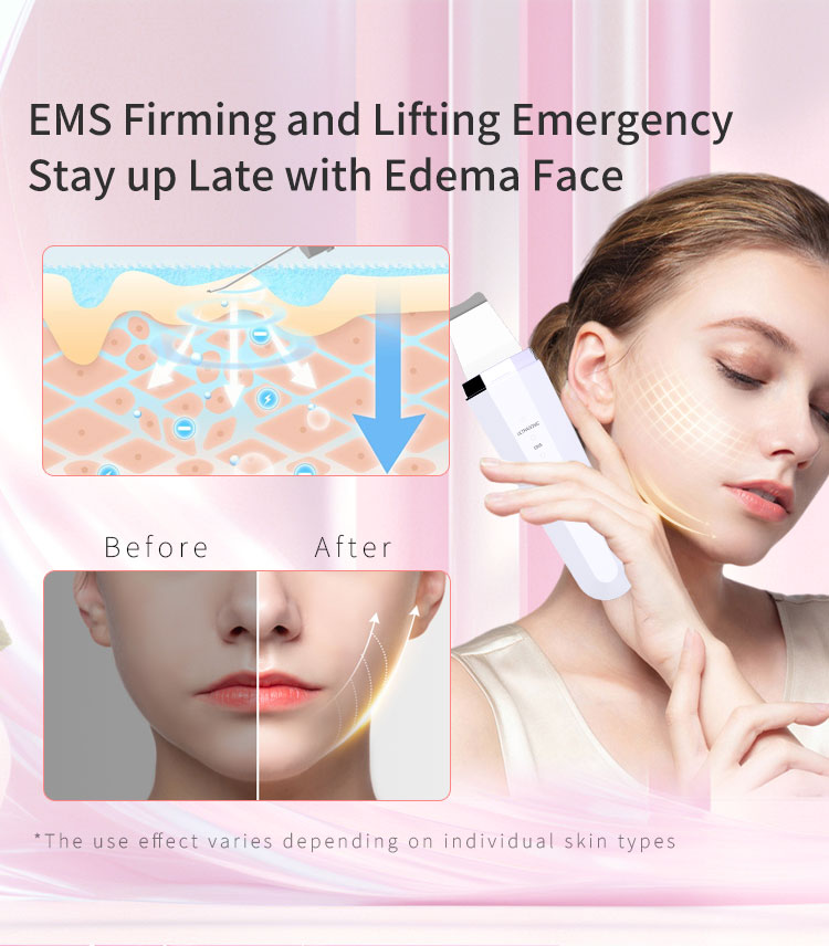 Portable Gold &amp; ABS Facial Scraper Deep Cleansing Blackhead Remover and Pore Cleaner for Face and Nose Skin Rejuvenation