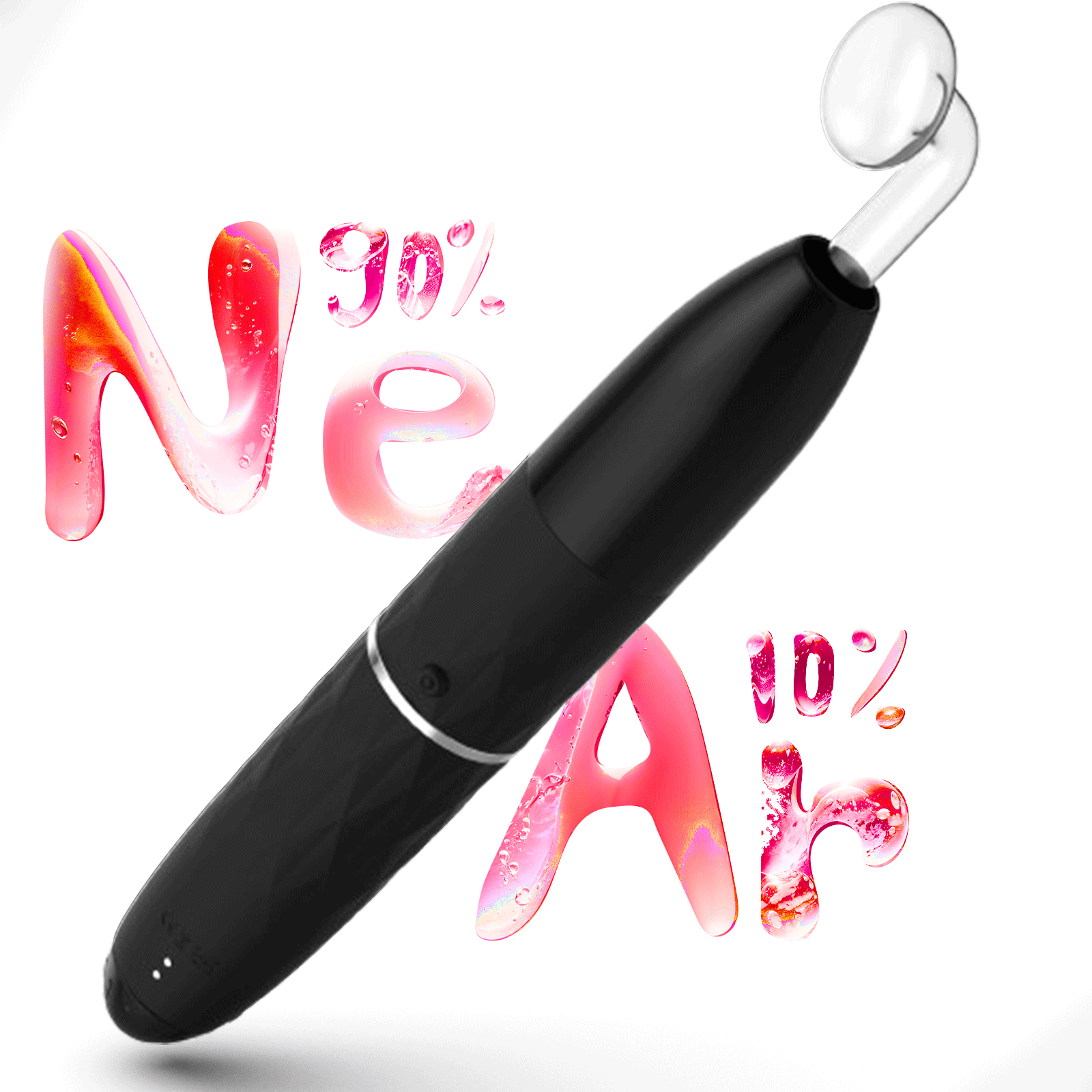 Portable Multifunction USB Facial Machine Home Use High Frequency Neon Argon Electrotherapy Acne Treatment Head Care Wand