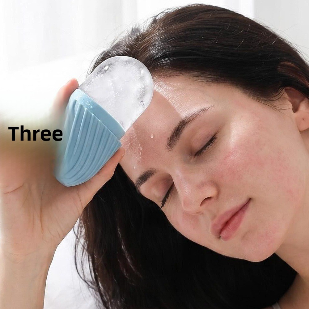 New Products Face Ice Mould Massage Silicone Ice Hockey Portable Facial Pore Shrinkage Care Easy To Demold