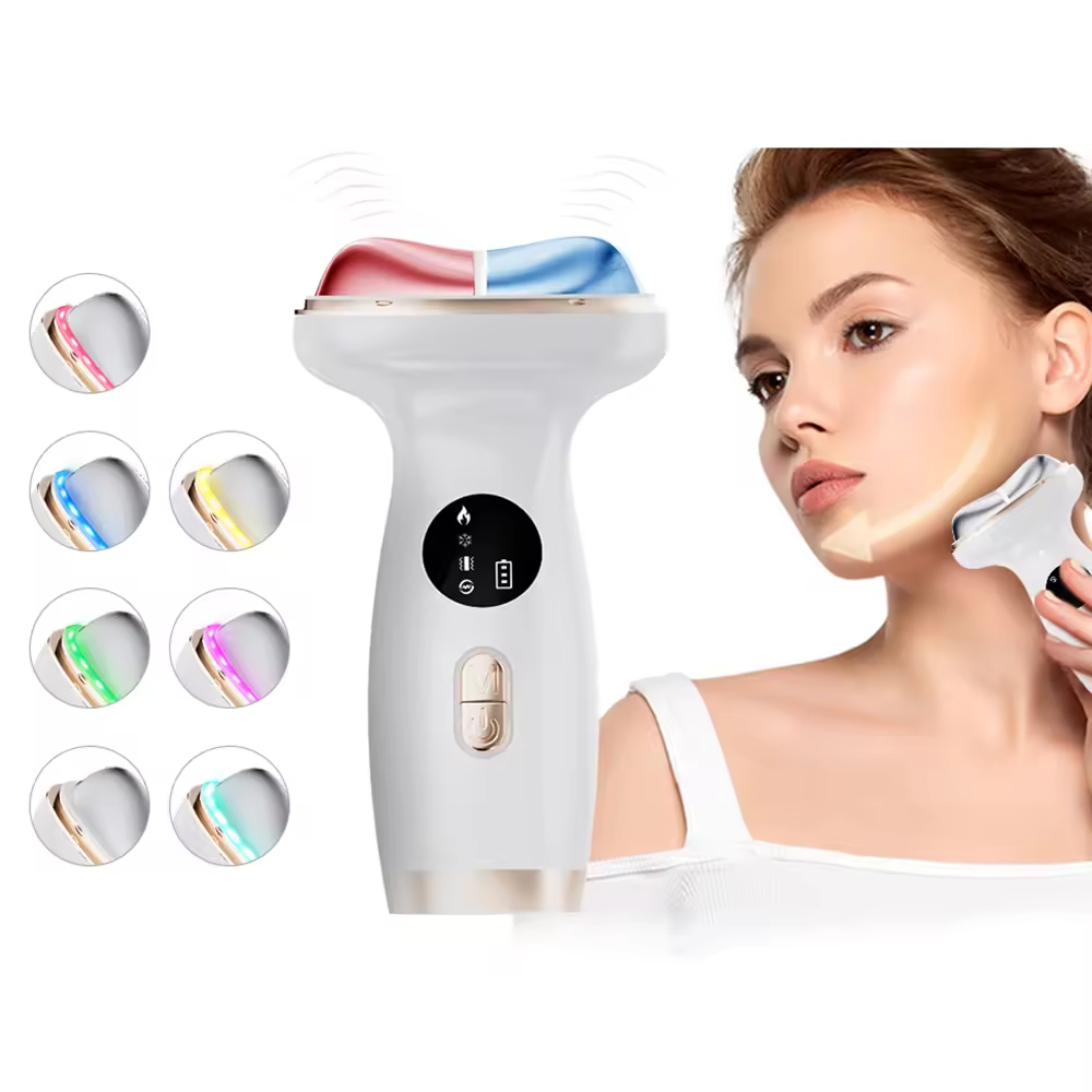 Portable Hot and Cold Facial Massager Micro-current Vibrate Magic Eye Beauty Pen Eye Lips Pen Beauty Care Electric Face Massager