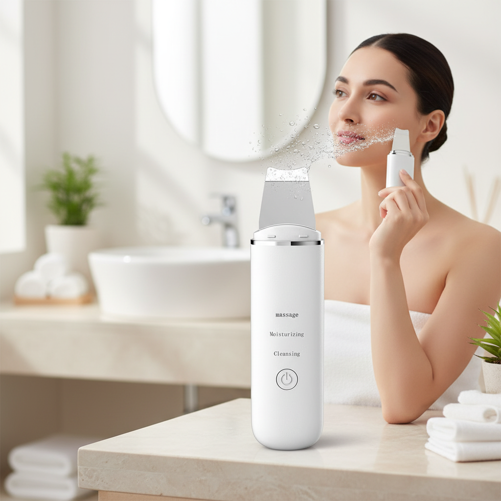 IFINE Beauty Ionic Ultrasonic Facial Cleansing Brush Blackhead Remover Pore Cleaner Deep Cleansing Household Skin Scrubber