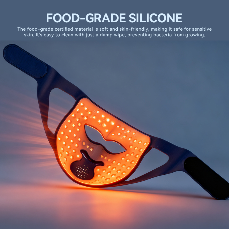 3D 5D Wireless LED Face &amp; Neck Mask With 232 LEDs 830nm Red Light Photon Therapy For Home Use