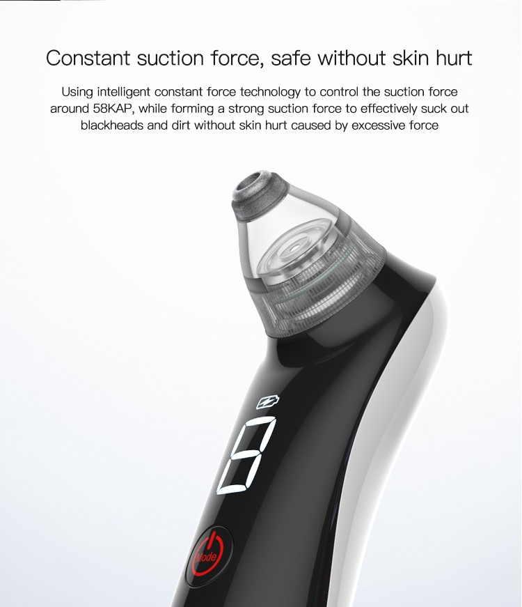 Facial Blackhead Removal Tool Vacuum Device for Acne Treatment Nose Head Application