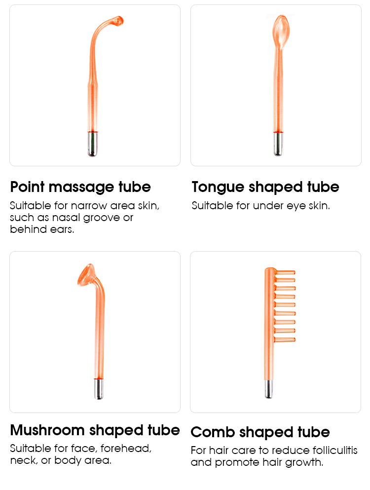 High frequency facial wand application