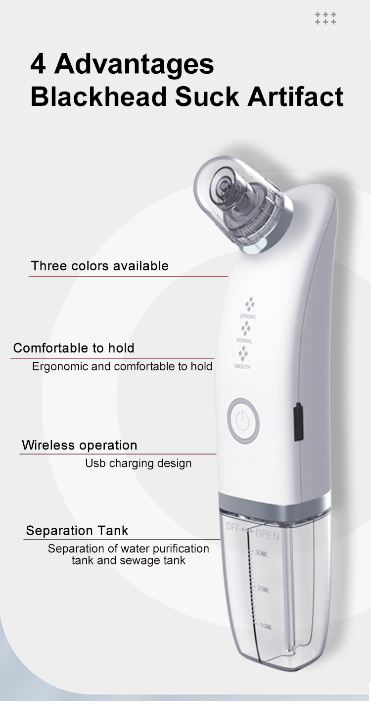 Factory Wholesale Mini Powerful Hydra Vacuum Facial Blackhead Remove Exfoliator Hydro Pore Cleaning Facial Home Use Device