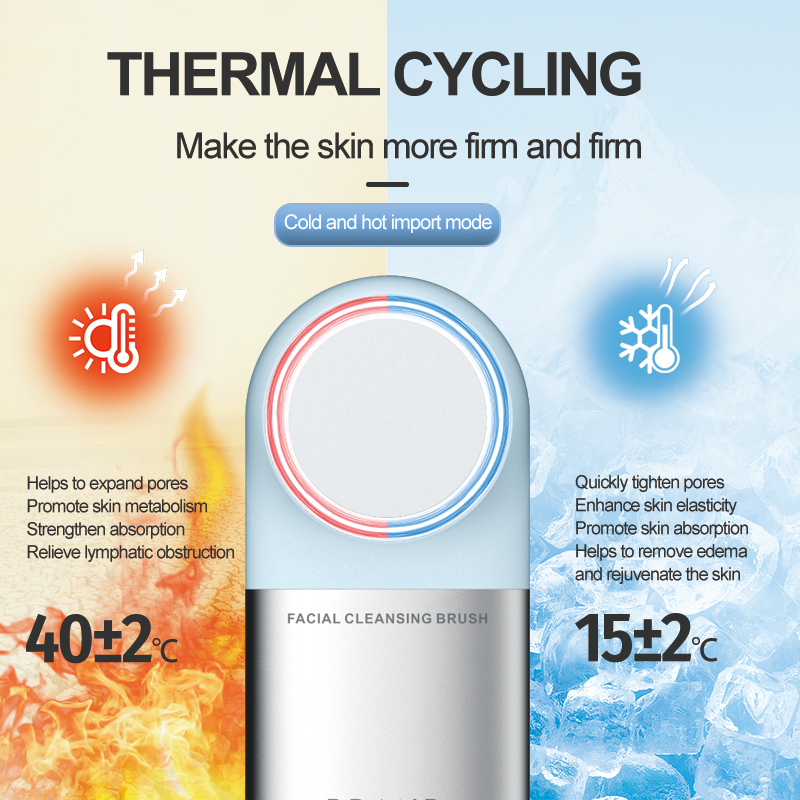 Hot Silicone Face Washing Machine Ultrasonic Vibration Waterproof Facial Cleansing Brush Face Washing Product New