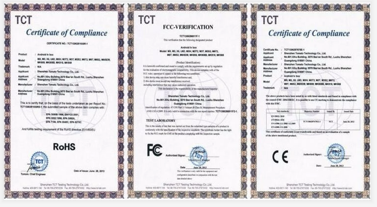 Product Certificate