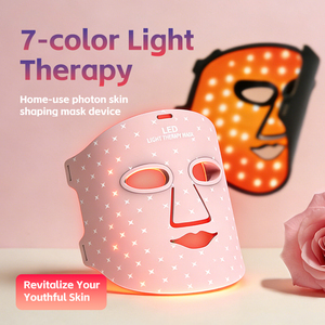 8 Color LED Skin Care Mask Full Face Light Therapy Ergonomic Fit Soft Eye Protection Lightweight Portable Design