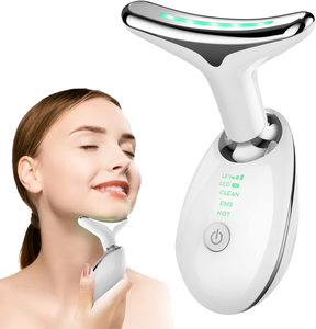 Anti-aging for Neck Sin Wrinkles EMS Face Massager Microcurrent Facial Toning Device Custom LOGO Face Guasha Device
