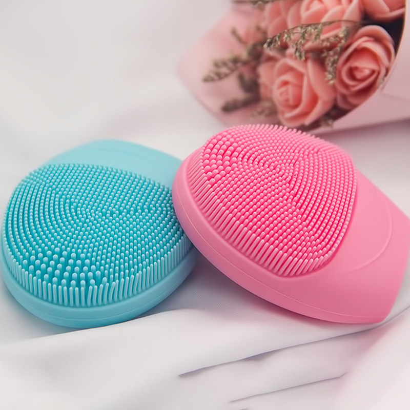Low Price Portable Ultrasonic Silicone Facial Cleanser Waterproof Skin Scrubber Vibration Massager Face Exfoliators Pore Cleaner